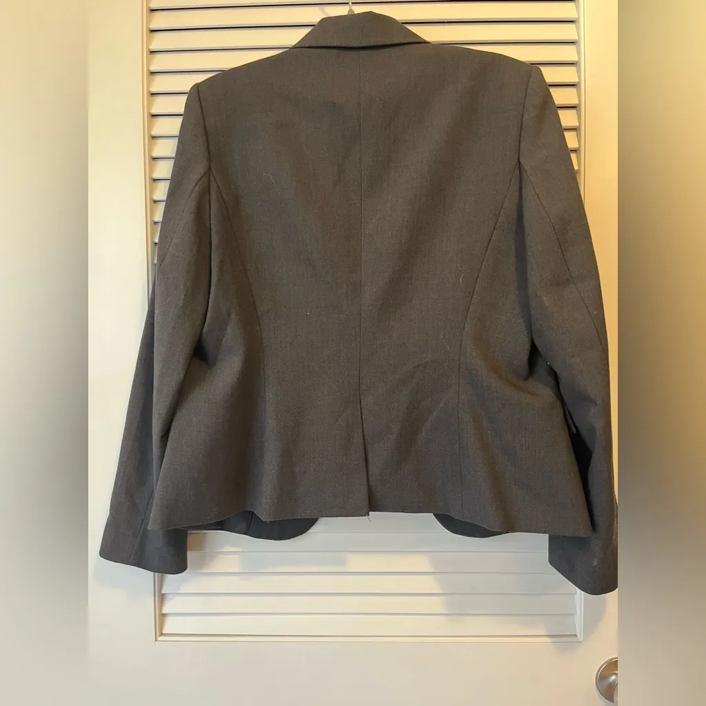 Calvin Klein Women's Charcoal Blazer - Image 6