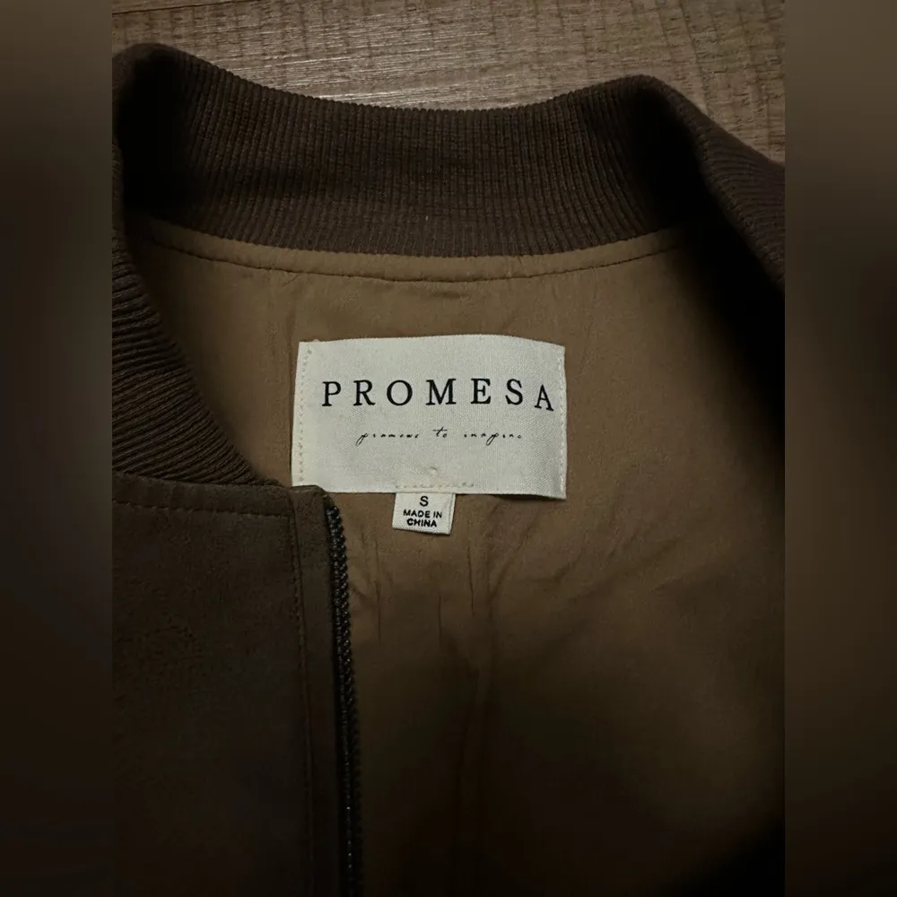 Promisa Bombs Away vegan leather bomber jacket - Image 5