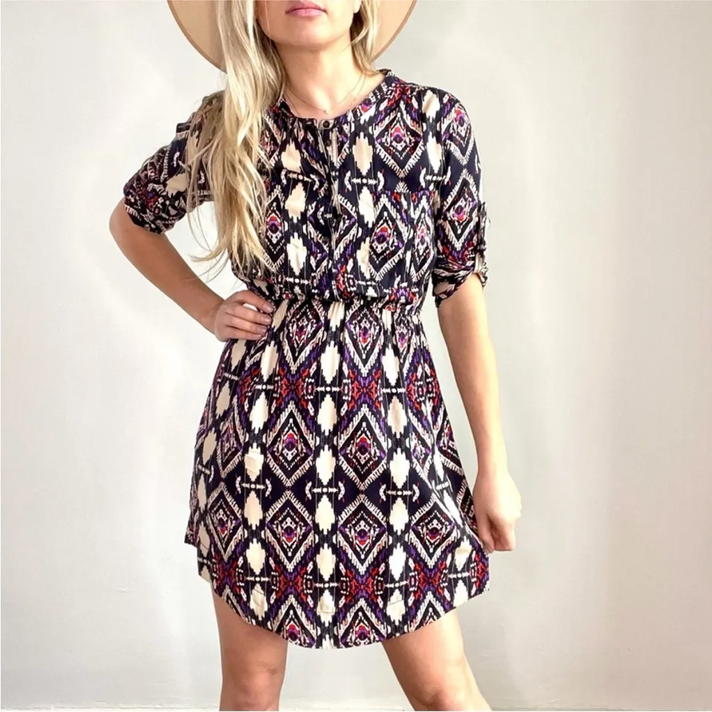 Anthropologie Holding Horses Mira Ikat shirt dress Size 0‎ - Image 2