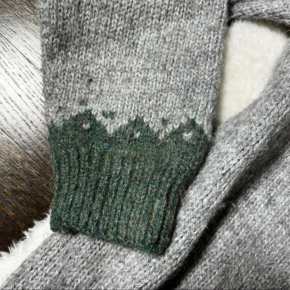 Alpaca Connection Wool Crewneck Geometric Pattern Sweater Size L - Image 4