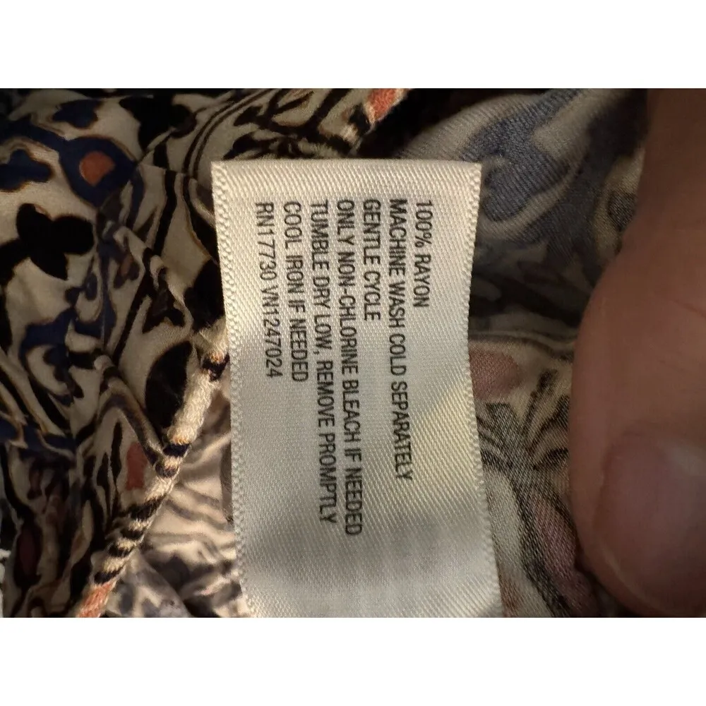 KNOX ROSE Intimates LOUNGEWEAR Top and Shorts Mosaic Size M Rayon Blend G8 - Image 4