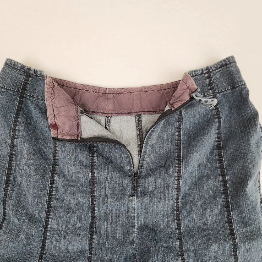 Nic + Zoe Women's Denim Skirt Size 10 Blue - Image 5