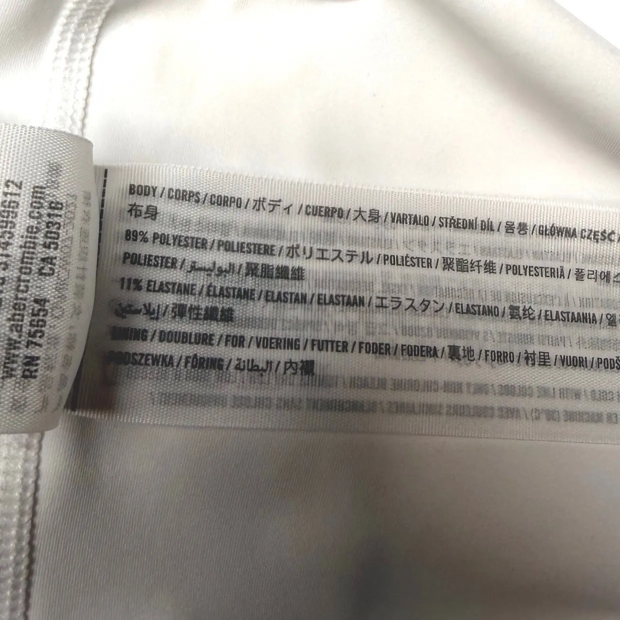 Abercrombie Fitch White Slip Dress Spaghetti Strap Mini Dress Womens - Image 7