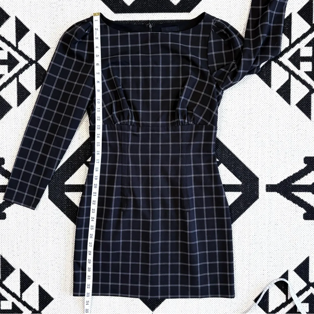 H:ours x Revolve Shae Mini Dress in Black & White
Plaid Medium - Image 9