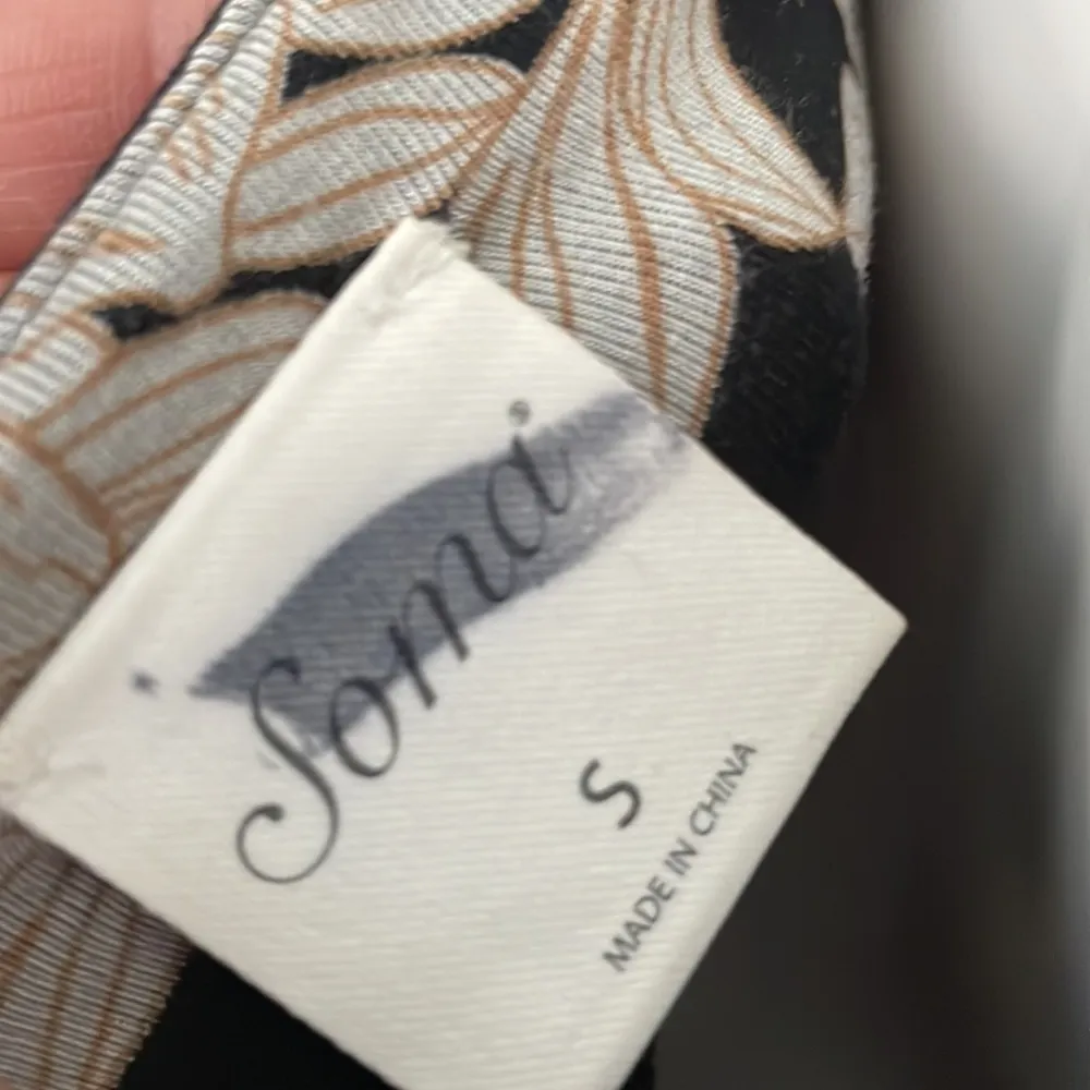 Soma cool nights pom trim sleep chemise isle palm black nightgown - Image 8