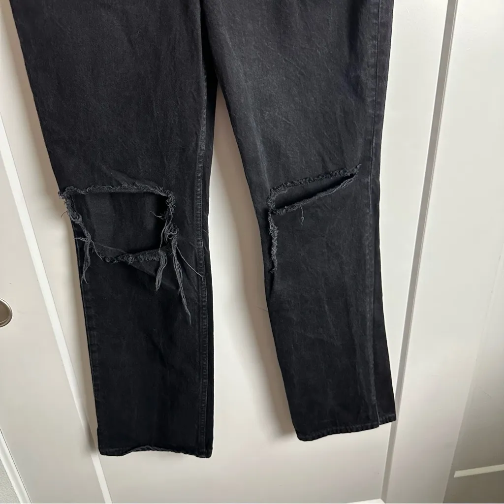 We The Free My Own Lane Black High Rise Distressed Jeans - Image 4