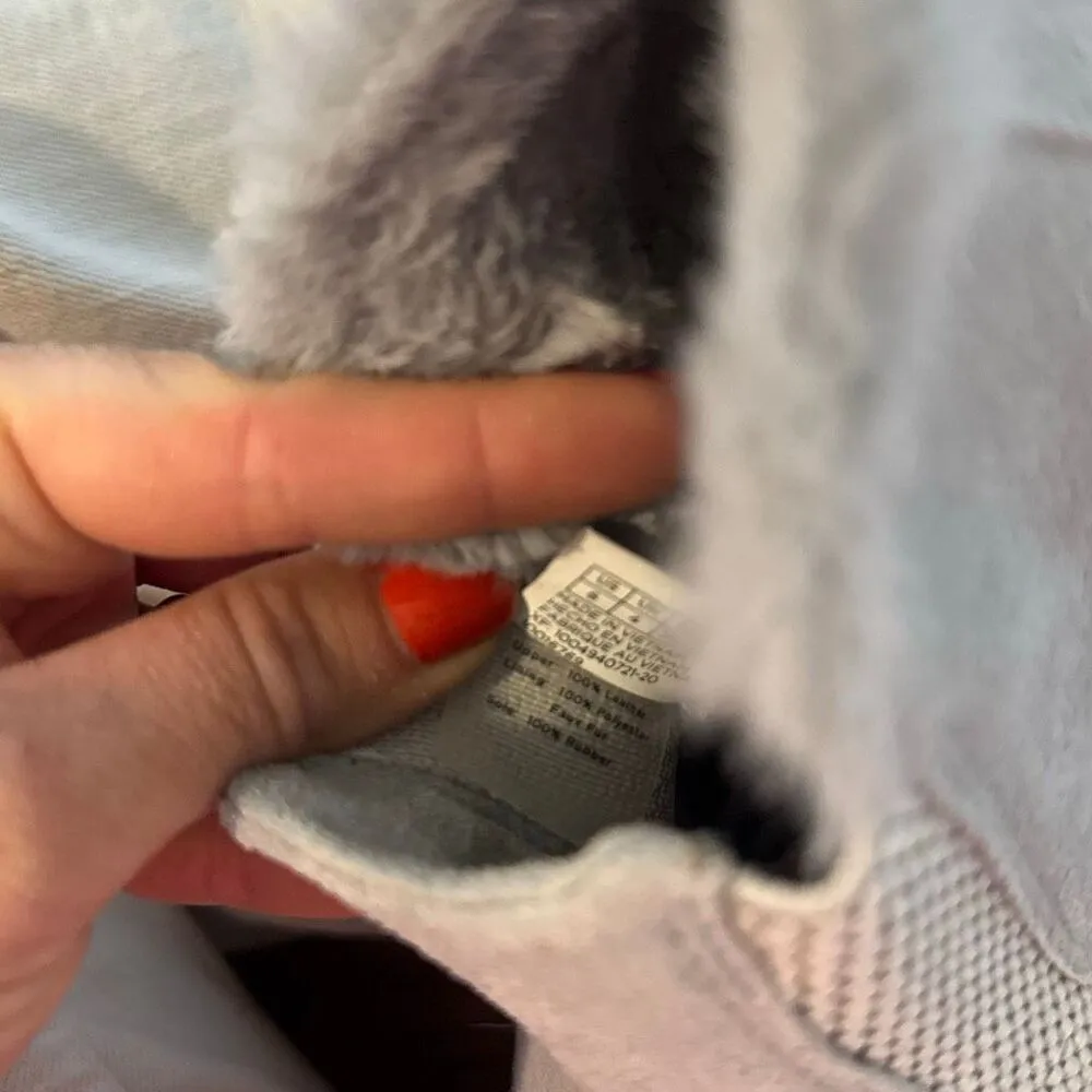 Tom’s Bryce leather grey faux fur lined sneaker bootie size 6 - Image 10