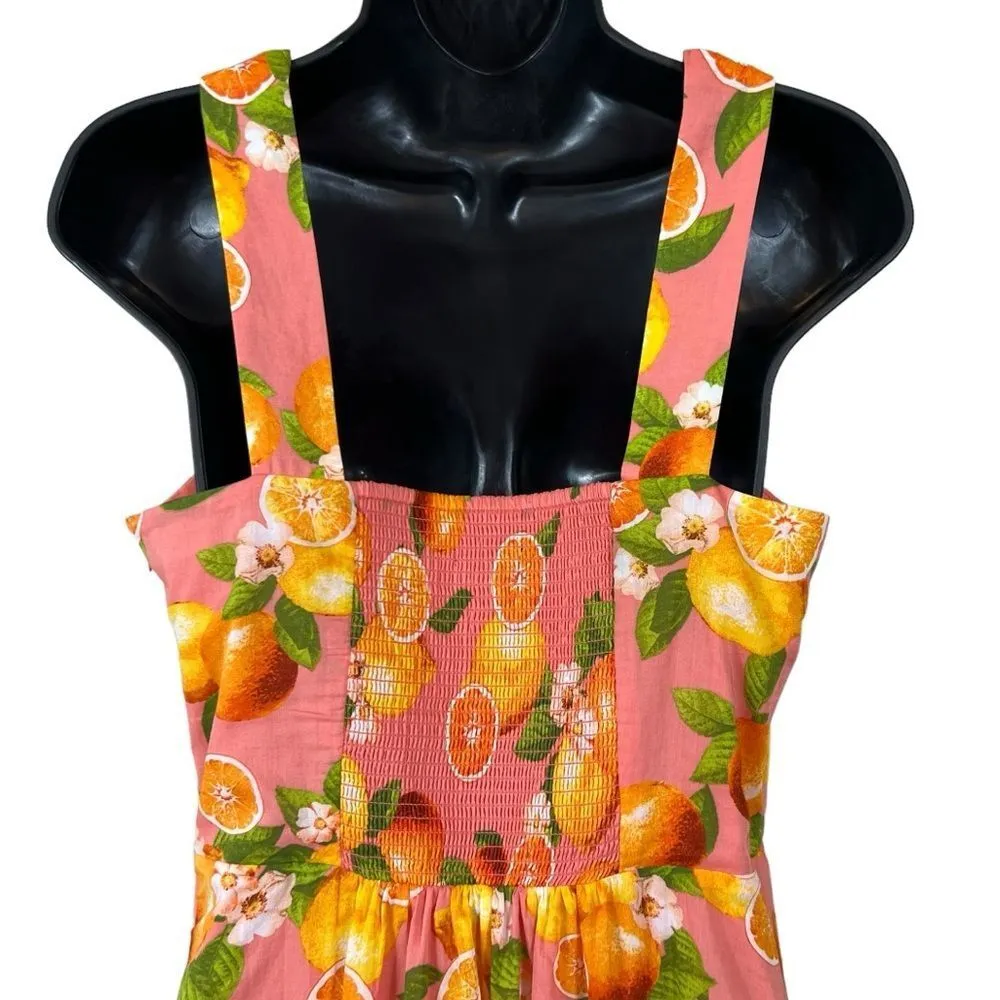 TALBOTS TIERED MAXI DRESS - LEMONS AND ORANGES - Image 13