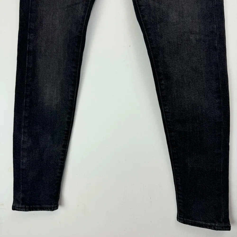 Levi’s Wedgie Skinny Jeans Sz 24 Grey Black Wash Denim Button Fly High Rise - Image 11