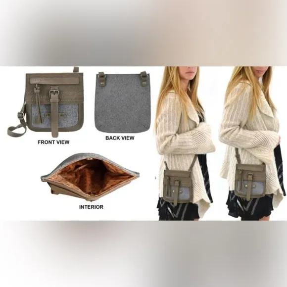 Sherpani Piper Mini Grey Cross Body Bag - Image 2