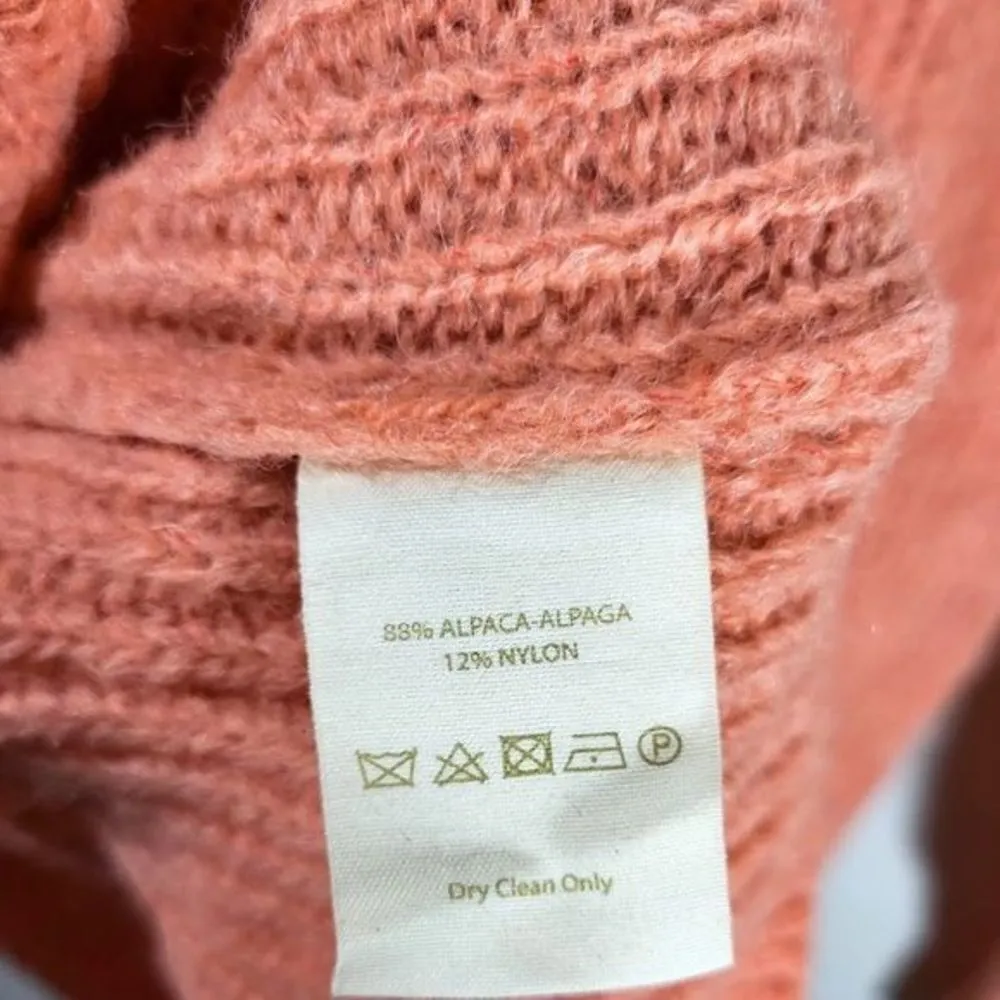 Free People Ophelia Alpaca Blend Oversized Cowlneck Sweater in Coral - Image 11