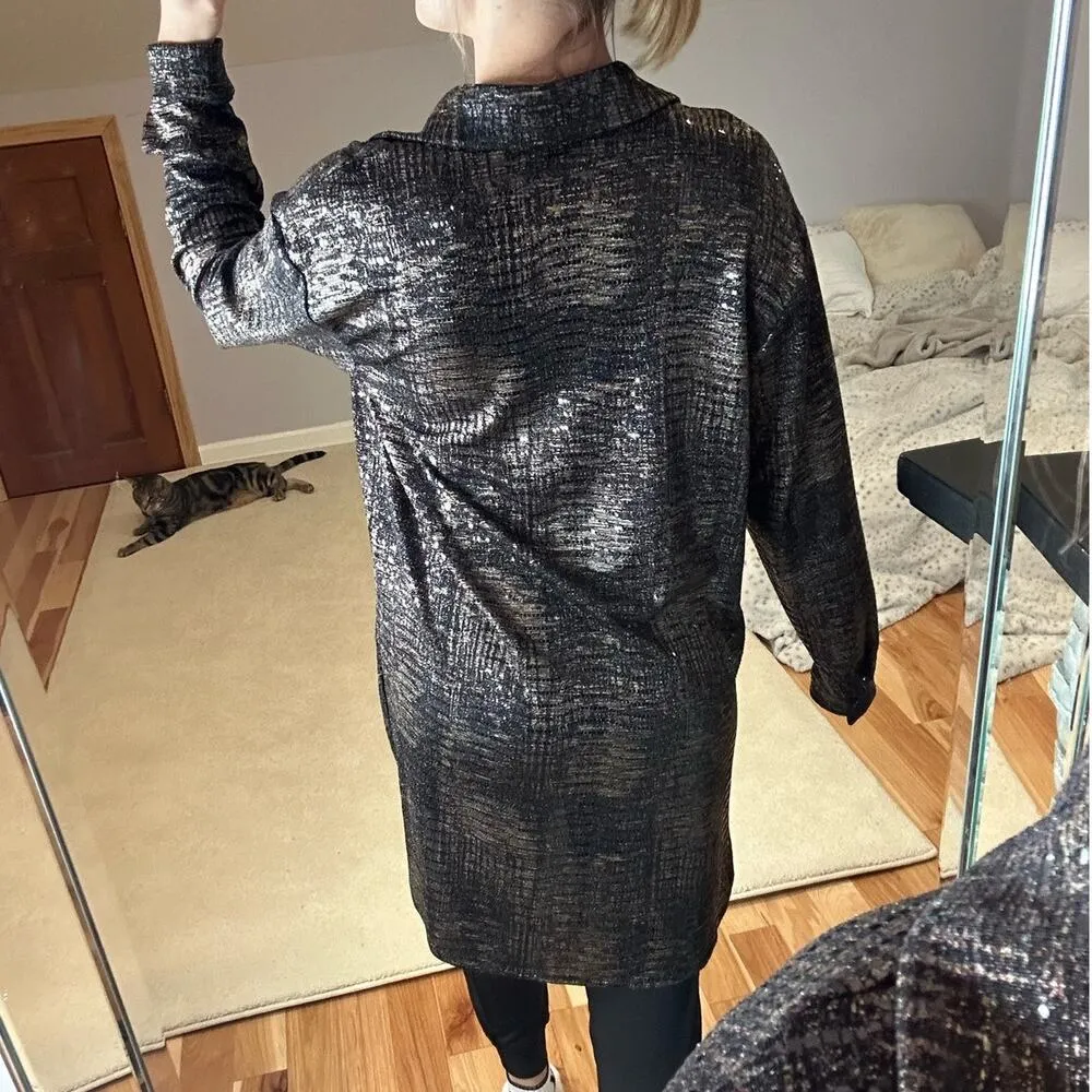 Joseph Ribkoff : Sequined Button Down Tunic - Image 4