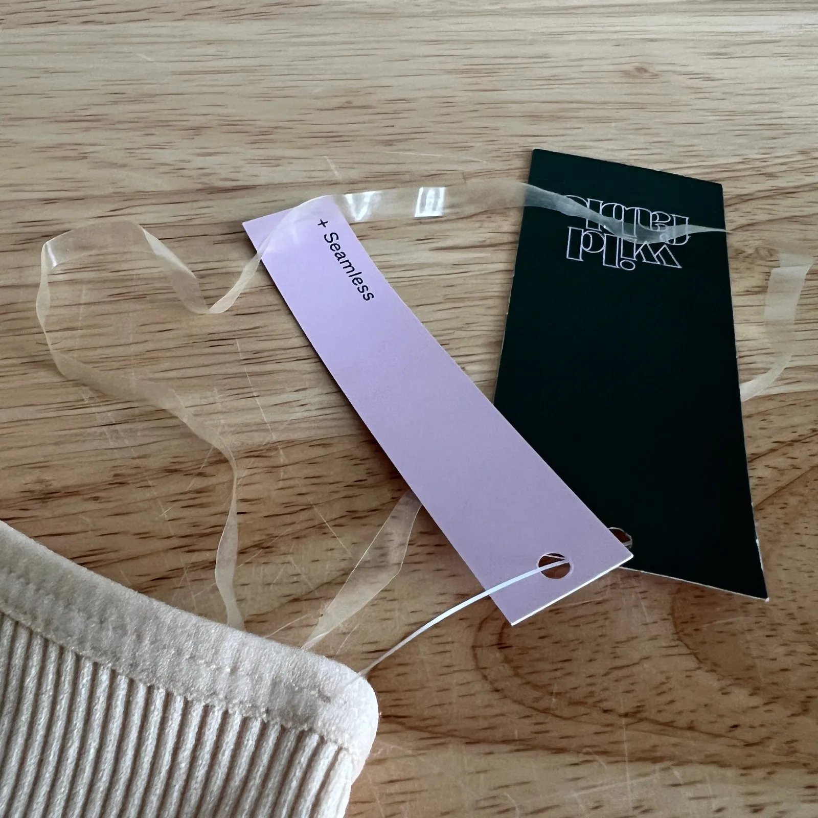 Wild Fable Women's Beige Halter Seamless Bodysuit - Size Medium - NWT - Image 4