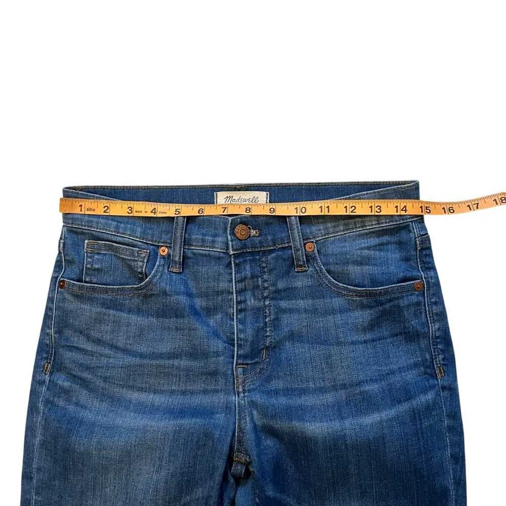 Madewell 9" High-Rise Skinny Jeans in Bonita Wash: Side-Slit Edition, Sz 28 - Image 13