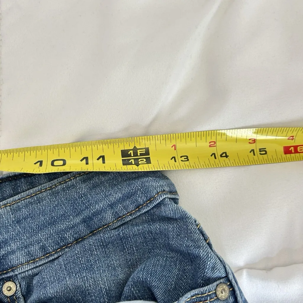 Signature by Levi Strauss Womens High Rise Modern Denim Shorts Stretch Blue Size XS - Image 4