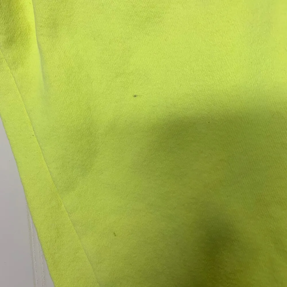 Club Fantasy Neon Yellow Starlight Sweatpants Sz Small - Image 4