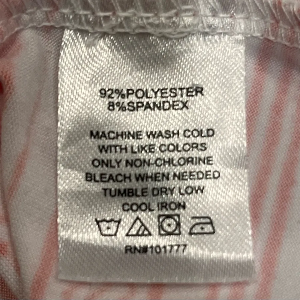 Soybu Melon & White Print Athletic Pullover Sleeveless Strappy Dress size Medium - Image 8