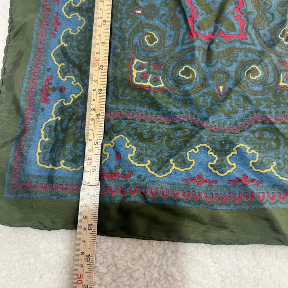 Silk scarf Green - Image 3