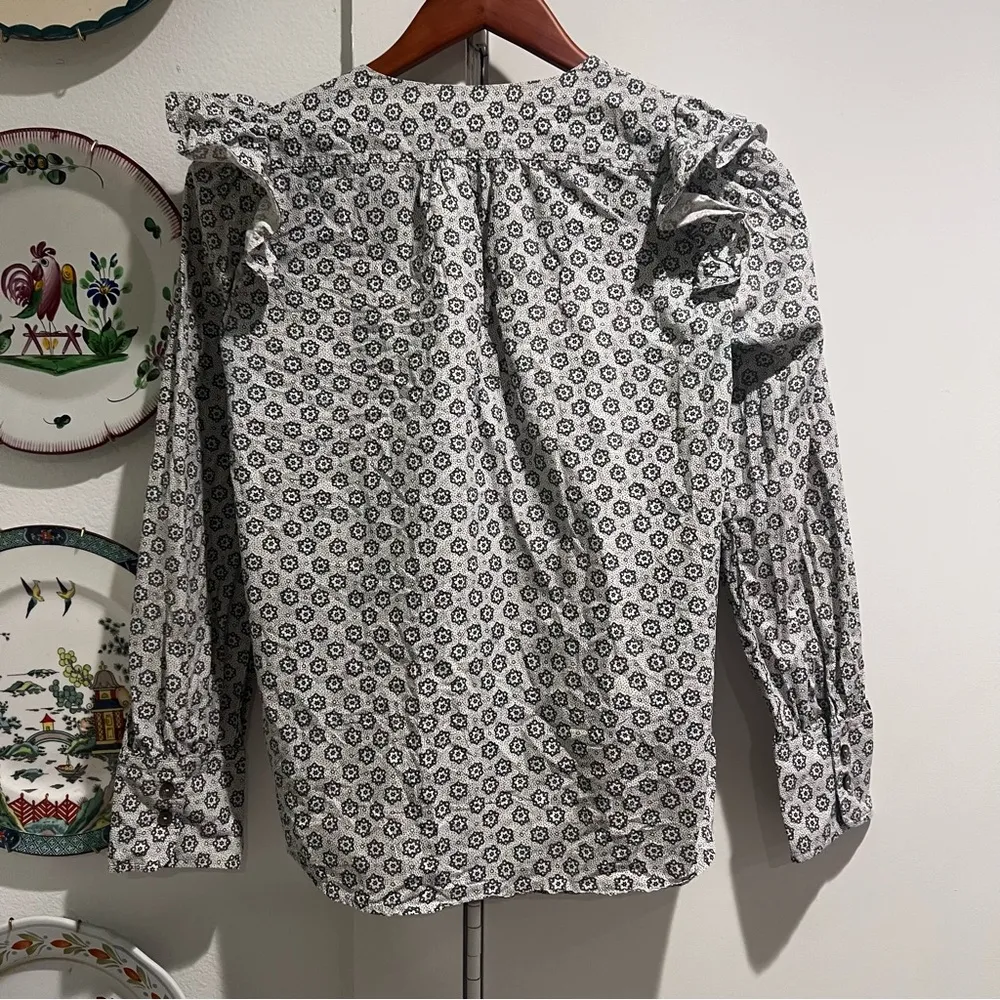 Rebecca Taylor La Vie Geometric Print Blouse - Image 7