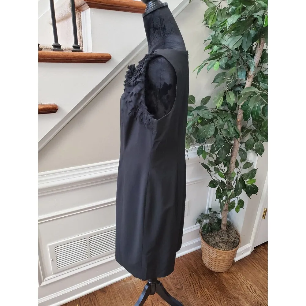 Ann Taylor Wool Round Neck Sleeveless Casual Party Wear Knee Length Dress 12 - Image 5