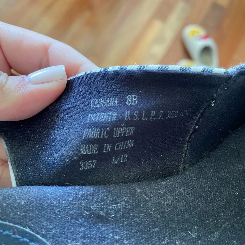 Lauren Ralph Lauren Blue and White Wedges Size 8 - Image 5