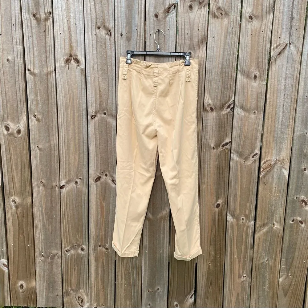 Topshop Lightweight Khaki Tapered Pants - Image 5