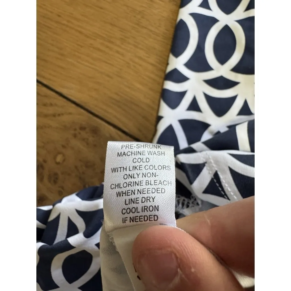 Lulu B‎ Tunic Top Size Large Stretch 3/4 Sleeve Beach Travel Vacation Artsy City - Image 9