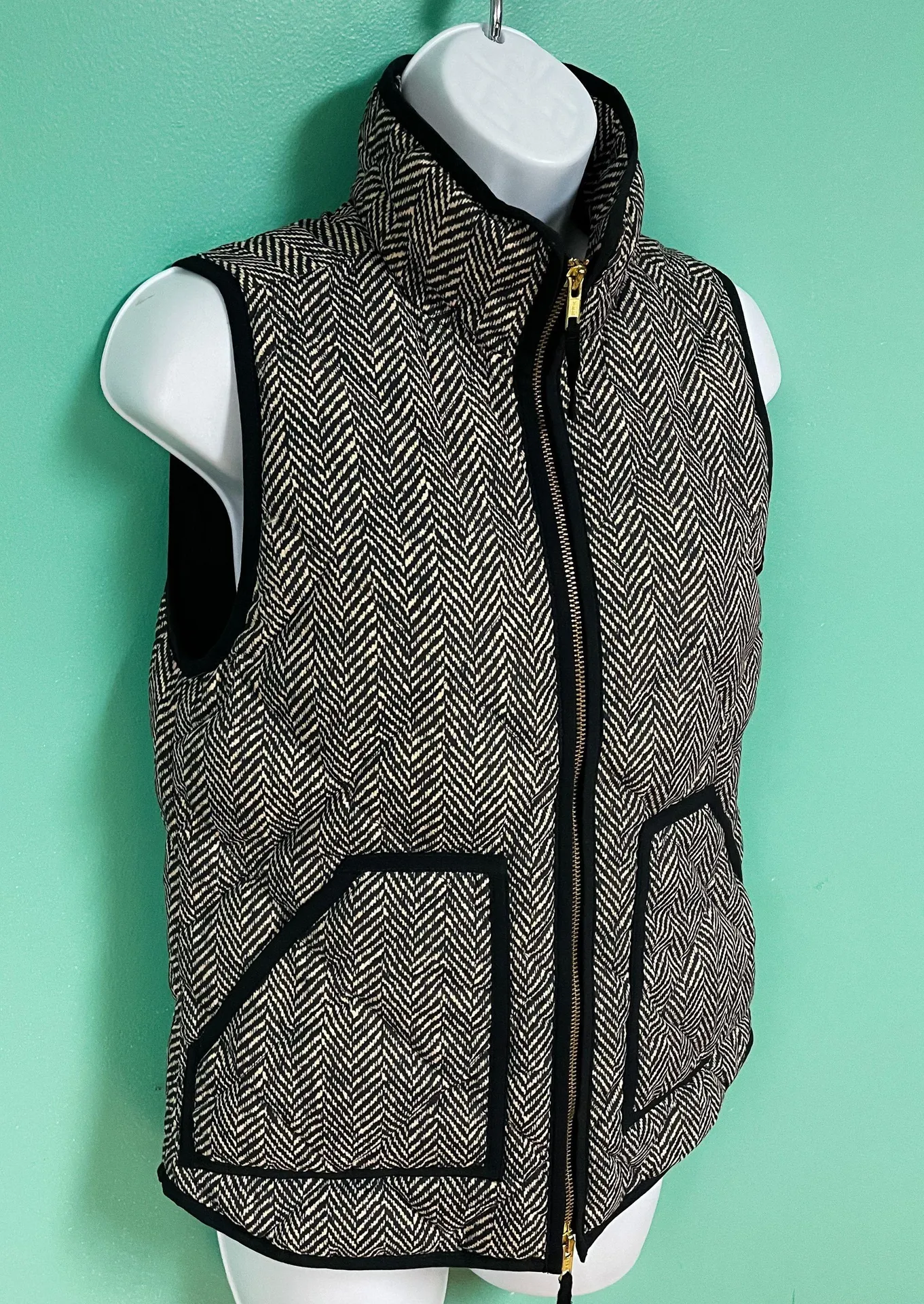 J Crew Excursion Herringbone Quilted Vest - Image 3