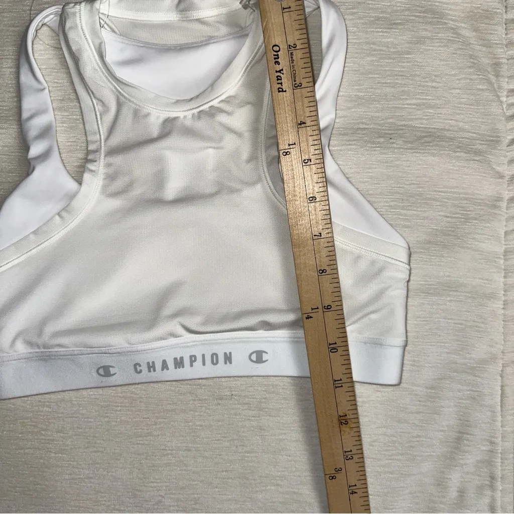 Champion Sports Bra Womens XS White Absolute Mesh Moderate Impact Double Dry NWT - Image 6
