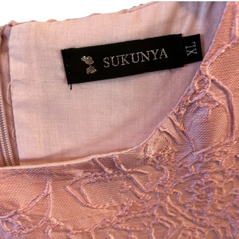 Sukunya‎ Pink Sleeveless Floral Mini Cocktail Dress XL Party Summer Size 10 - Image 6