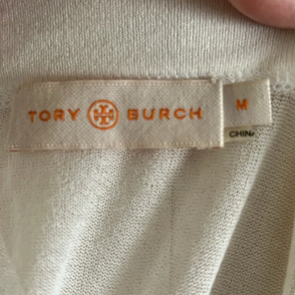 M.- TORY BURCH - Elegant White Button-Up Women's cardigan see thru - Image 9