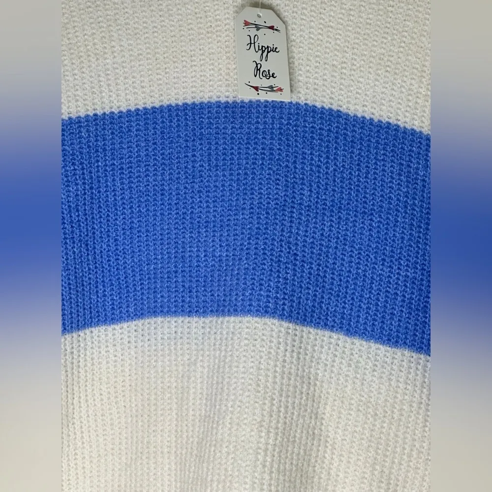 HIPPIE ROSE Crewneck Balloon-Sleeve Sweater - Image 3