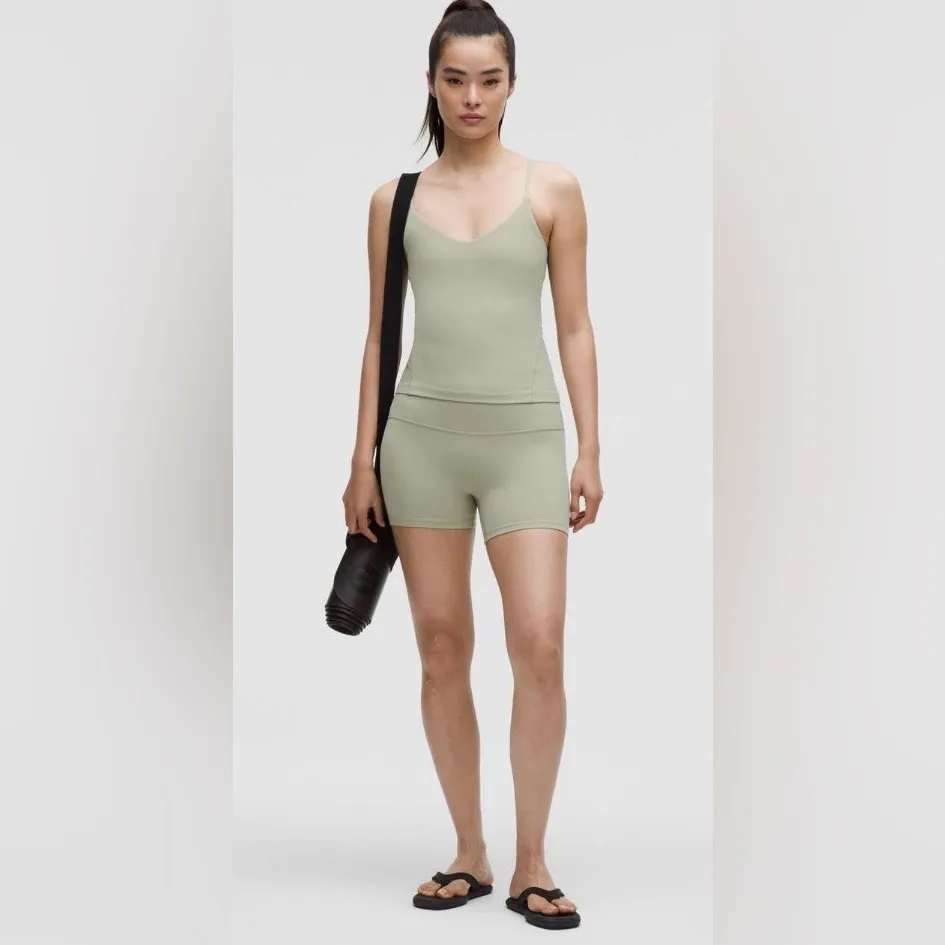 Lululemon NWT Align Waist Length Cami Tank Top Fog Green Size 12 - Image 3