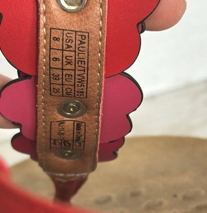 Vionic Womens Paulie Sandal flower detail t strap sandals shoes size 8 - Image 11