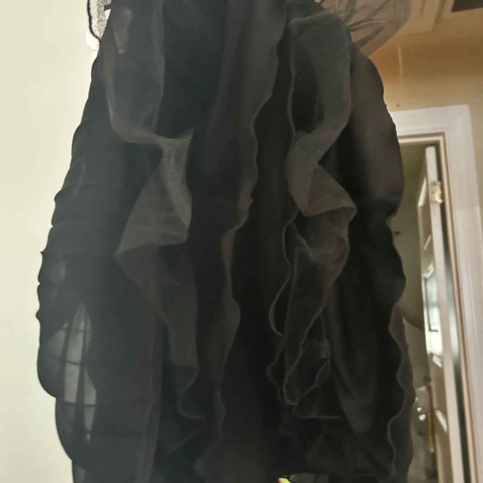 NEW Y2K DEB Black Pleated Mini‎ Dress Jewel Embellished Party Cocktail 11 Size undefined - Image 7