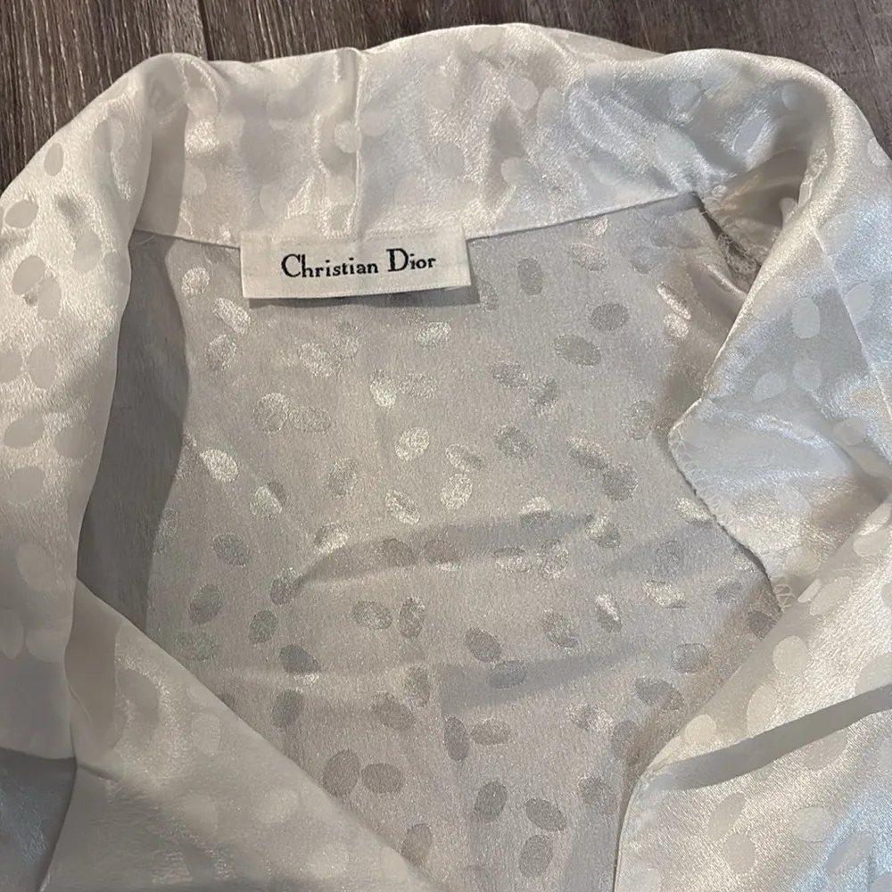 Oscar De La Renta Two Piece Pajama Set Size large - Image 7