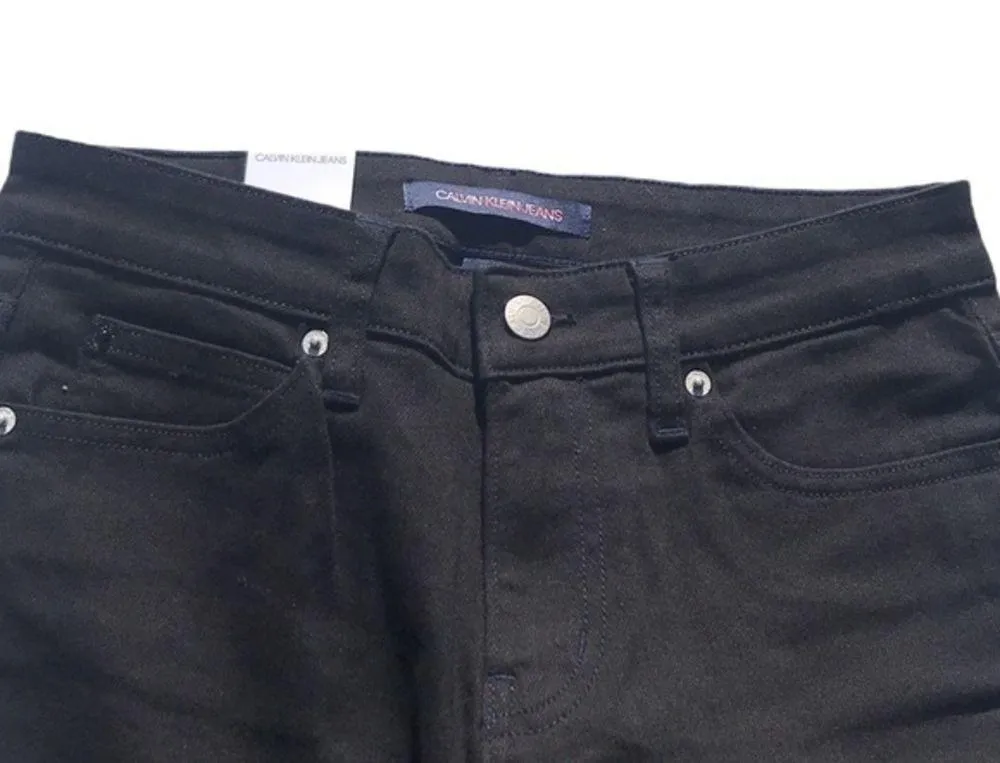Calvin Klein Jeans CKJ 021 Mid Rise Slim Black Jeans W26 X L30 New - Image 10