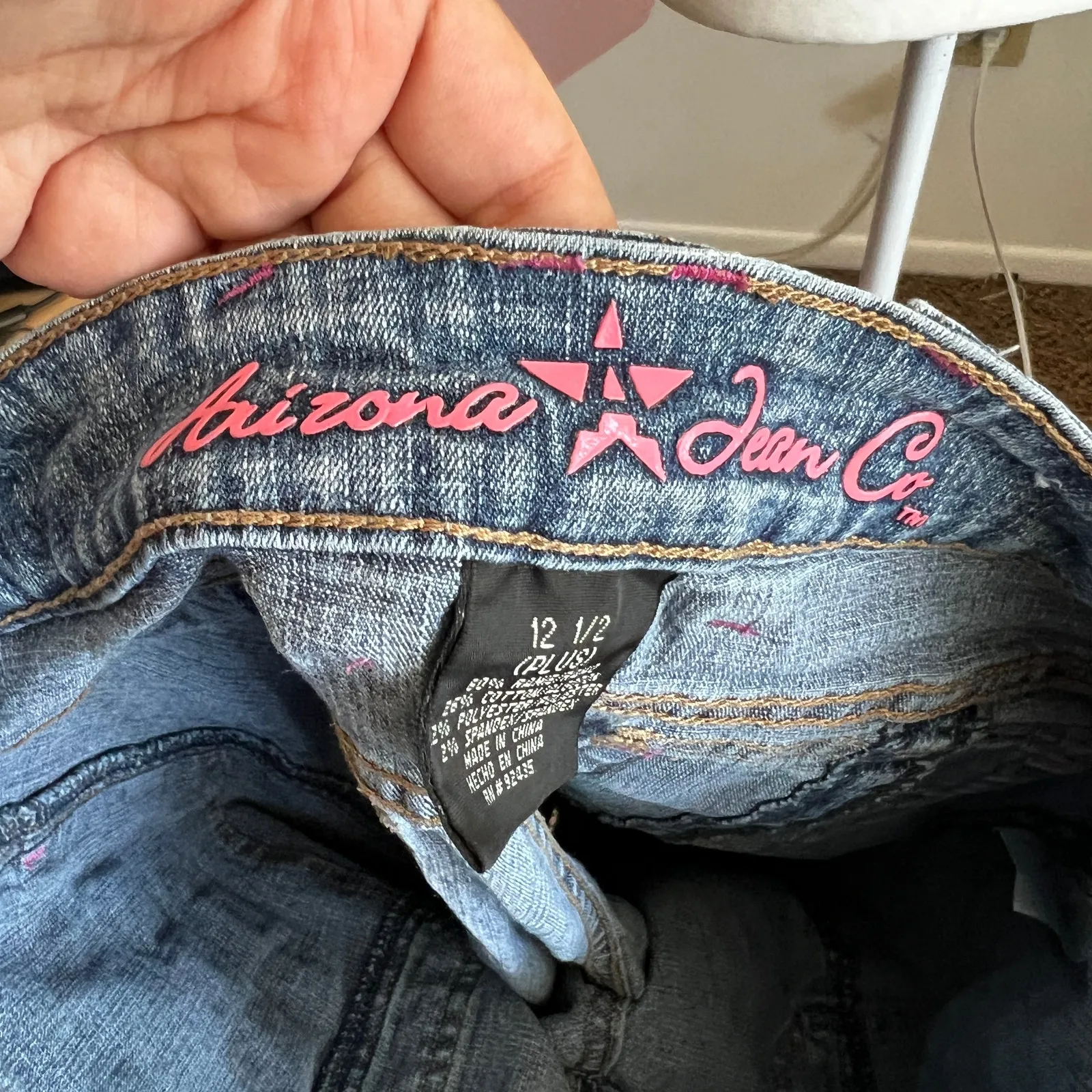 Vintage Arizona Denim Capri Jeans Y2K‎ 2000s Streetwear Medium - Image 3
