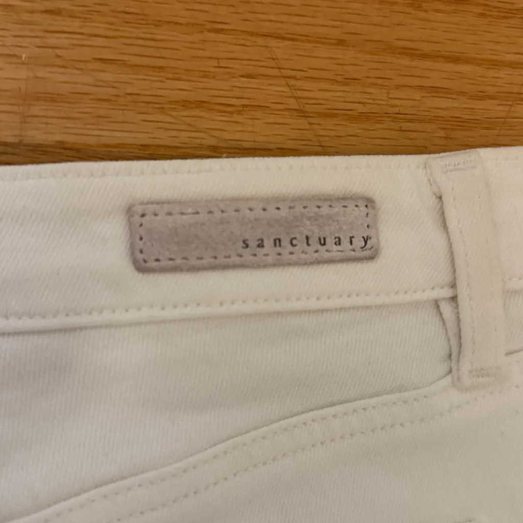Sanctuary White Modern Straight Crop Jeans - Image 7