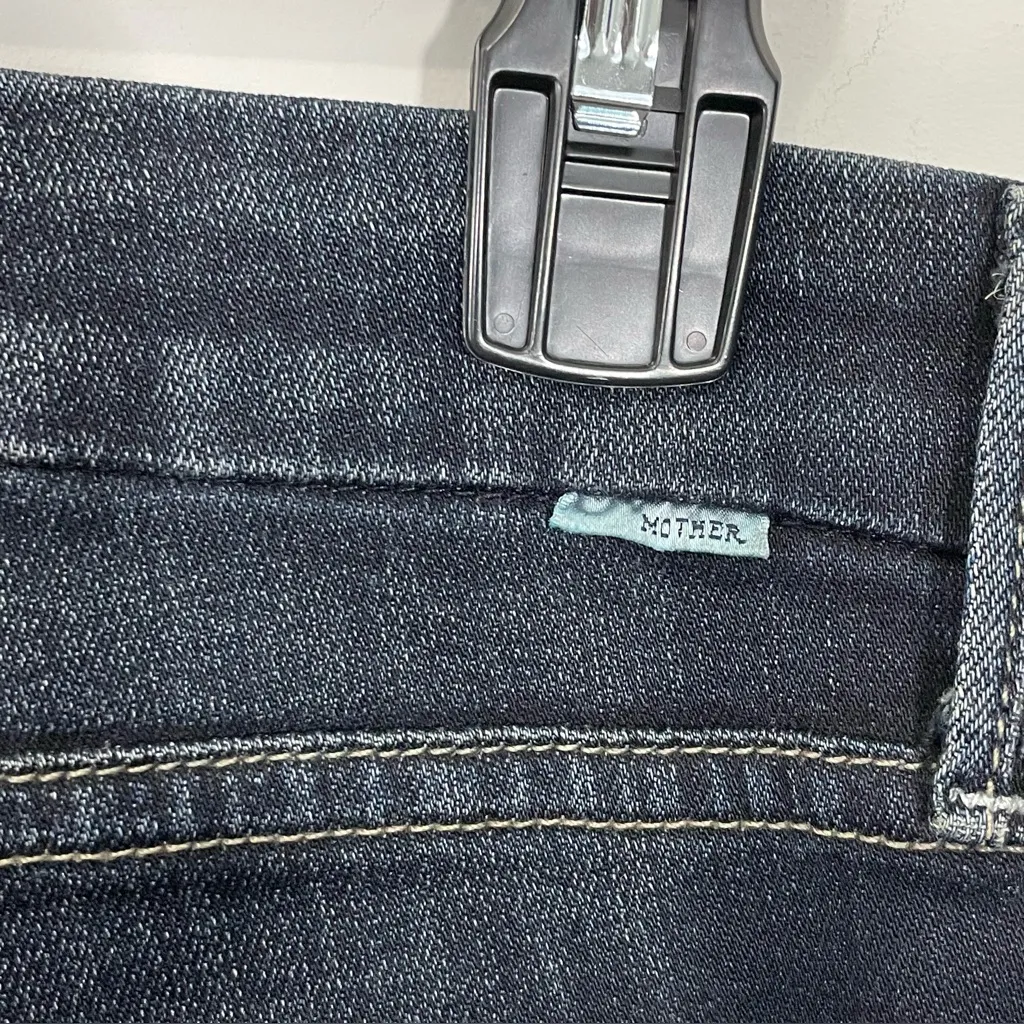 Mother The Looker Crop Jean in Coffee Tea or Me Dark Wash‎ Size 27 Denim Blue - Image 8