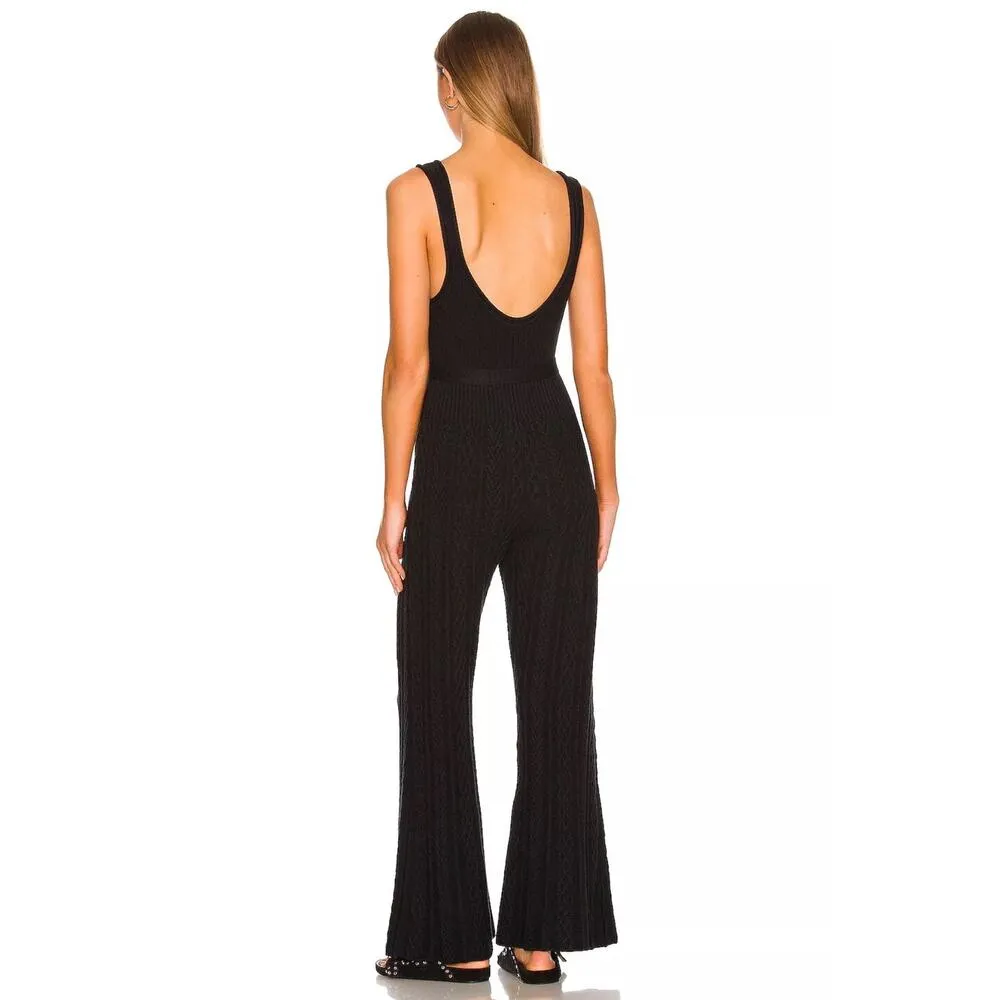 Free People Montecito Cable Knit Ribbed Jumpsuit - Image 6