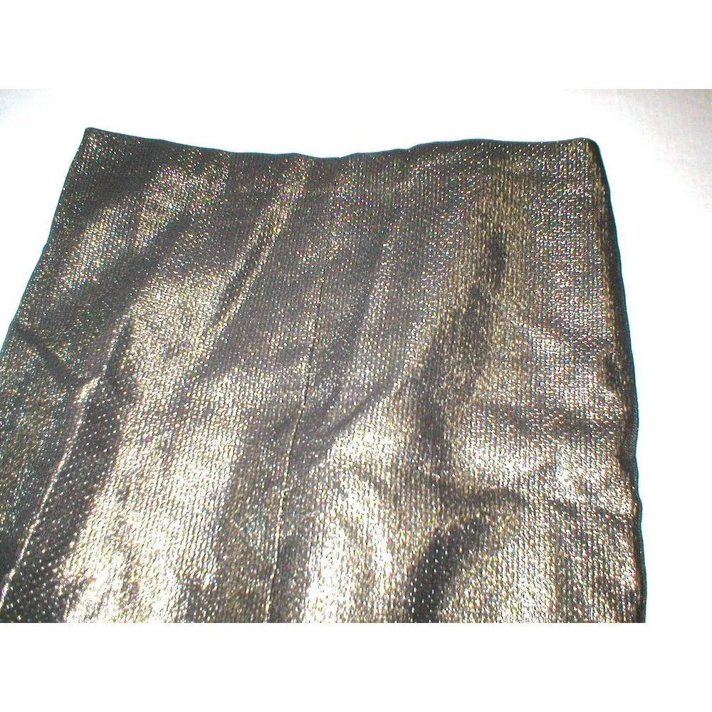 New NWT Womens Designer Trina Turk Dress Metallic Gold 10 Strapless Volare USA - Image 5