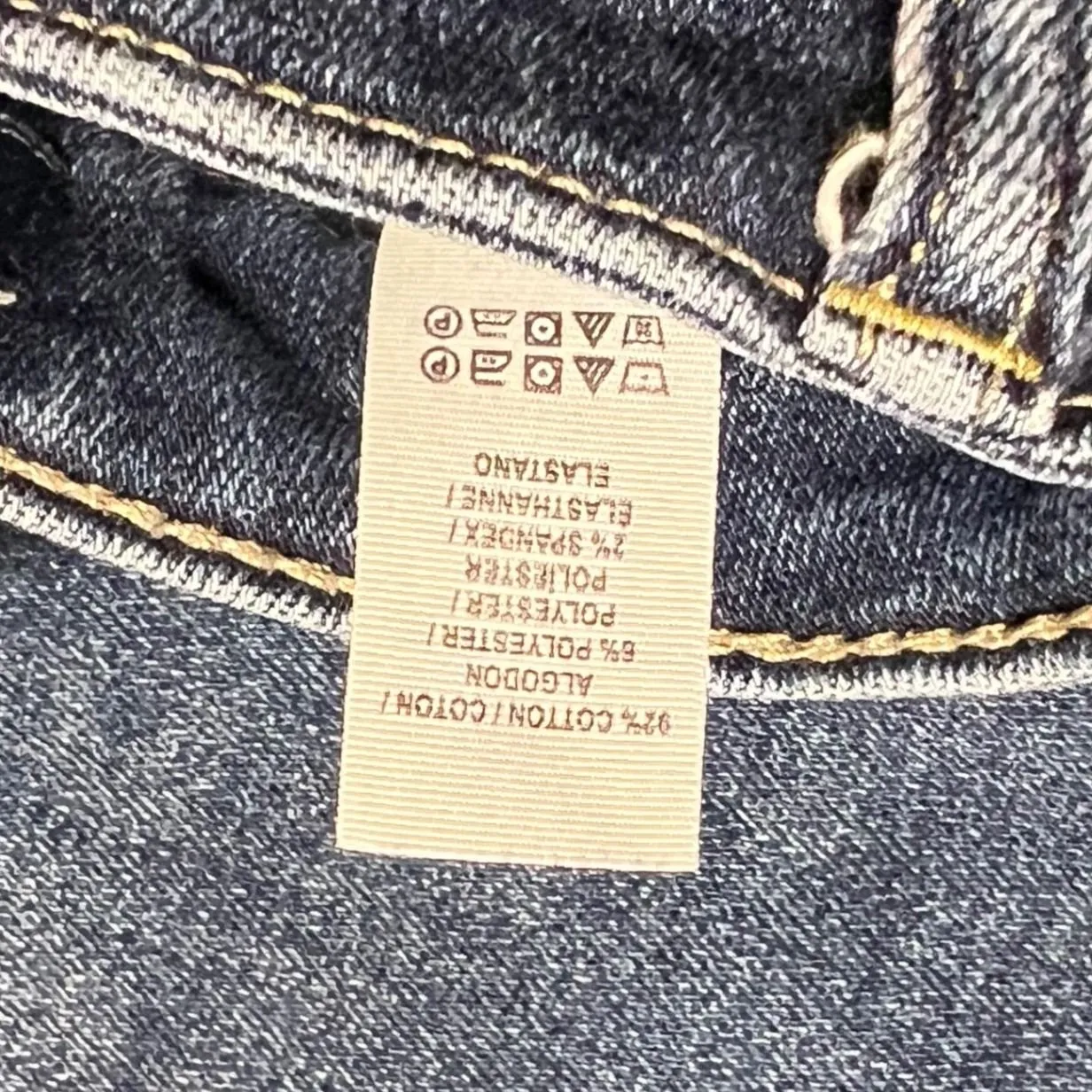 Lucky Brand Lolita Crop Blue Jeans Denim Size 12/31 Soft Comfy Whiskered Ankle - Image 5