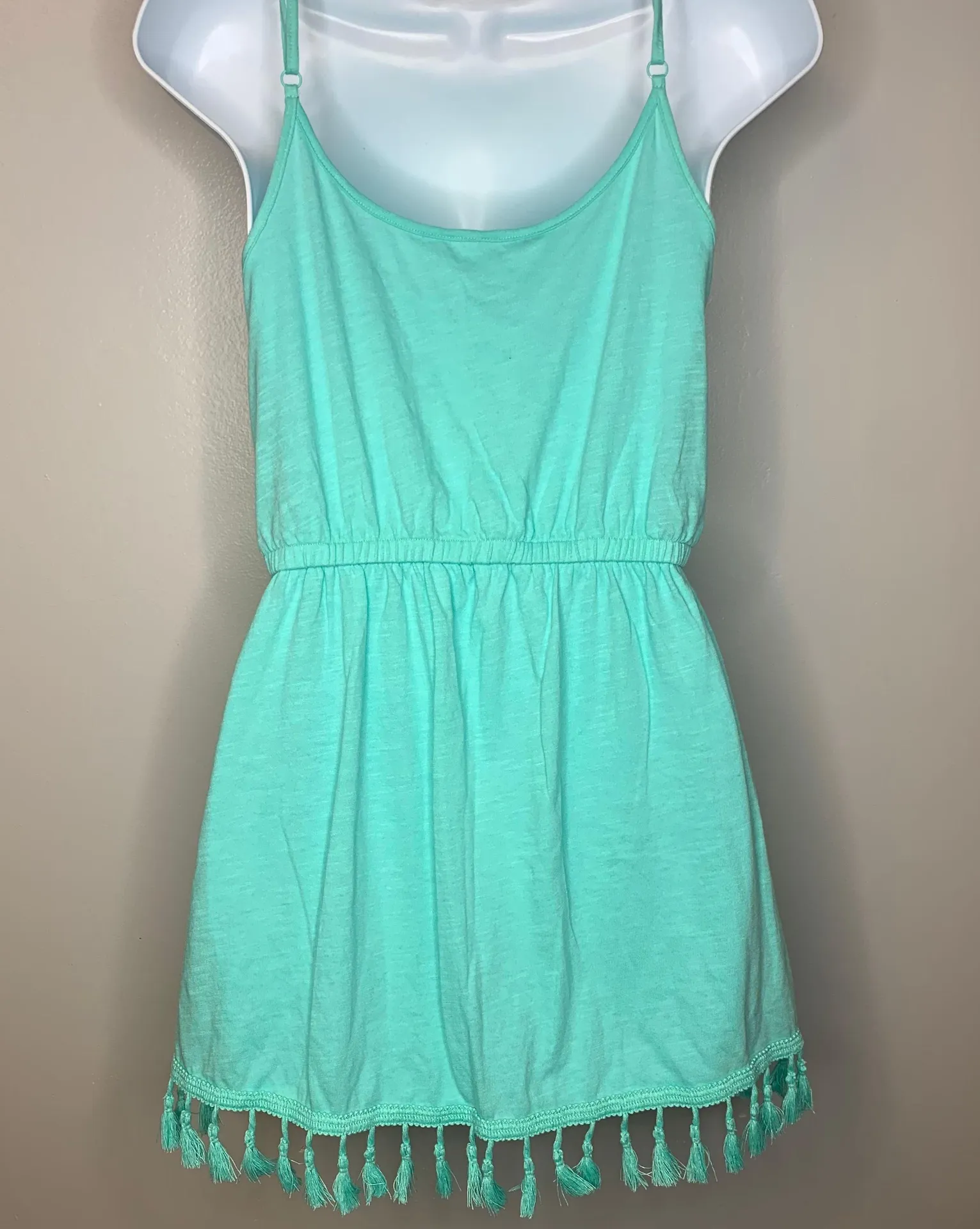 Victoria’s Secret Teal Tassel Swim Coverup Dress - Image 3