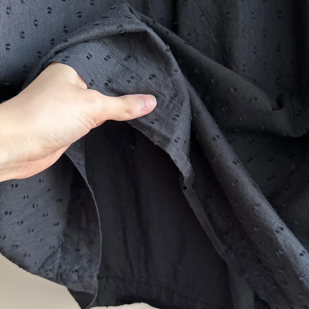 Old Navy Clip-Dot Mini Swing Dress, Long Sleeve Spring Little Black Dress, Small - Image 13