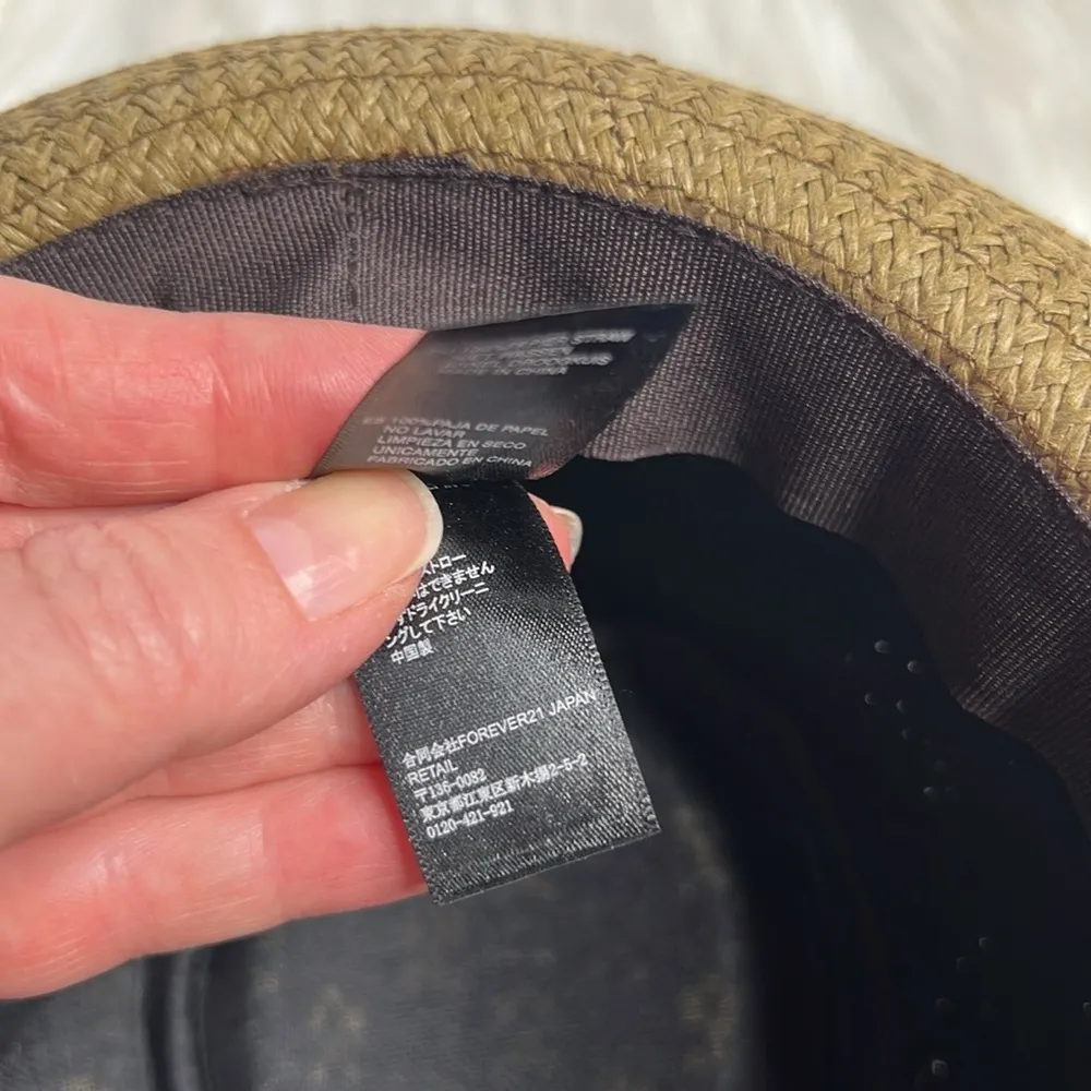 Forever 21 Brown Straw Fedora - Image 6
