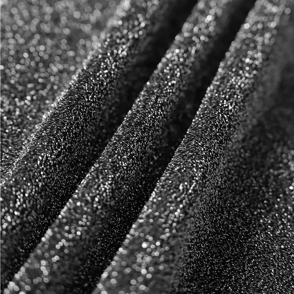 Berlook Black Lurex Halter Triangle Bikini Top ONLY 68 Size L - Image 9