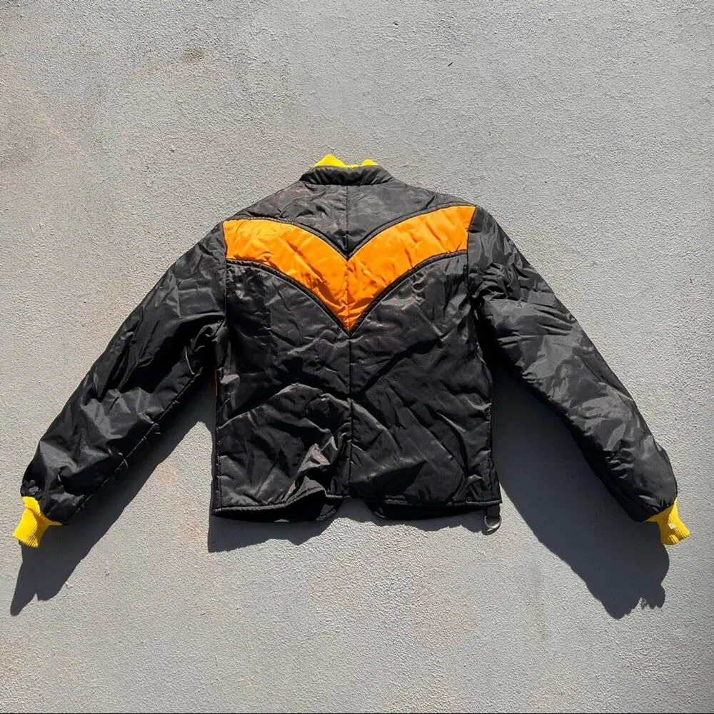 Vintage 70s Bombardier Mode Inc Ladies High Fashion Suit snow ski winter Black Size M - Image 6