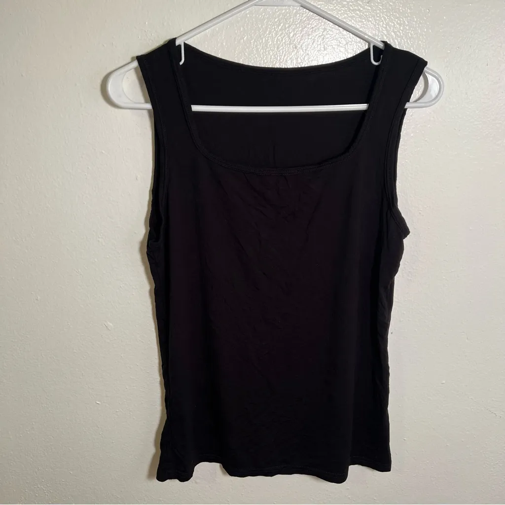 Square Neck Tank Top Black 2XL Size 2X - Image 2