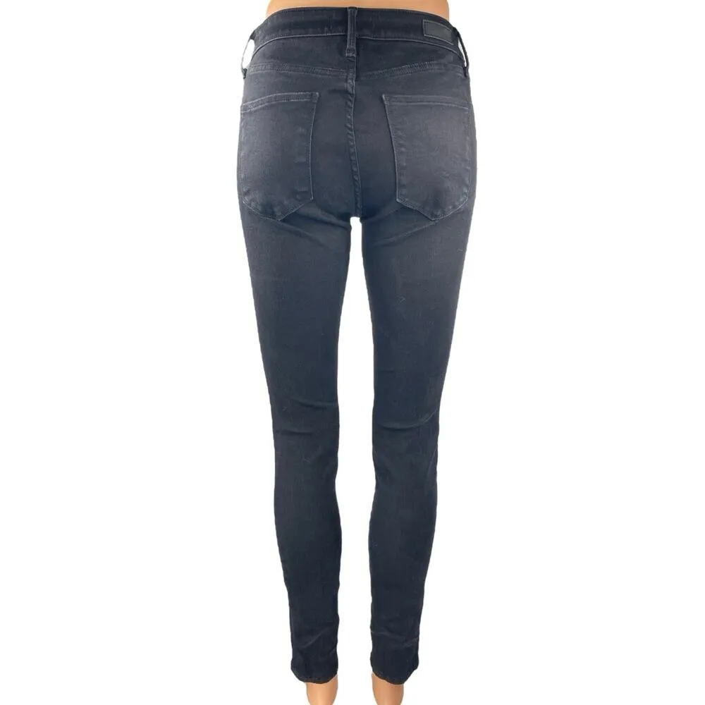 Abercrombie & Fitch Womens Black High Rise Super Skinny Denim Jeans Pants Size 4 - Image 3